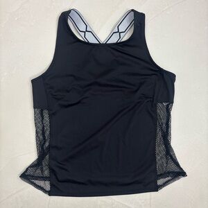 Hunter for Target Black Mesh Tank Top Size Medium